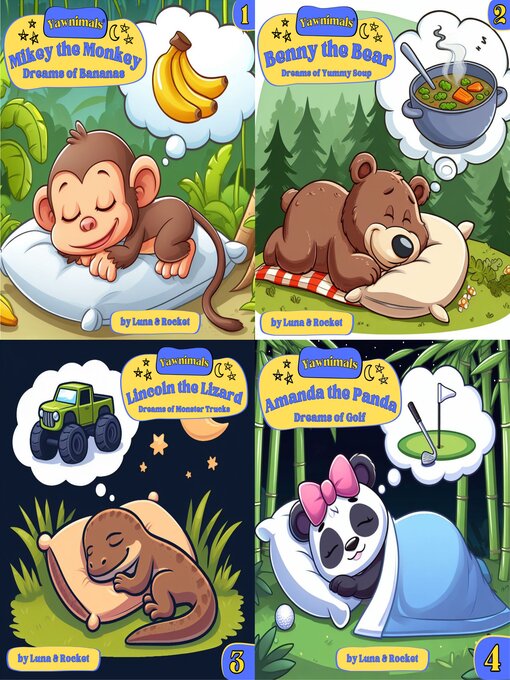 Title details for Yawnimals Bedtime Stories Box Set #1 (Books 1--4) by Luna - Available